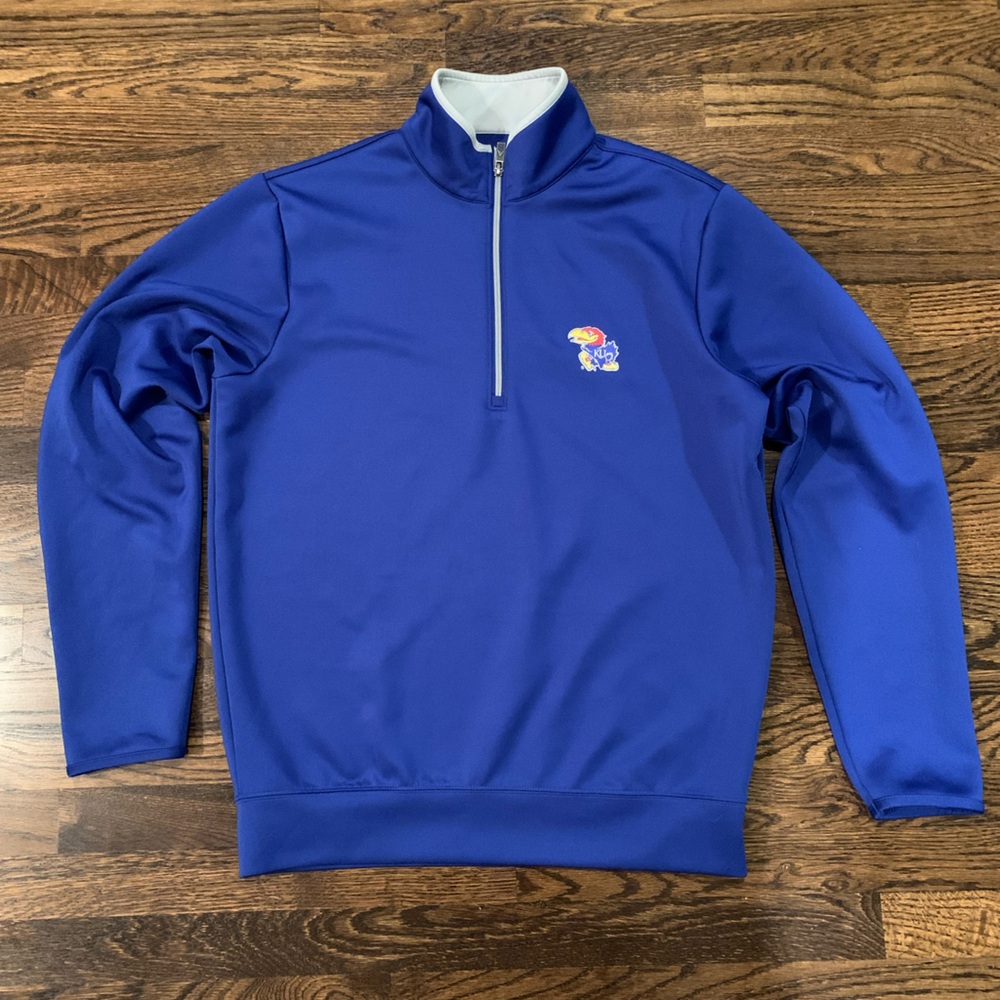 Kansas Jayhawks Antigua 1/4 Zip
